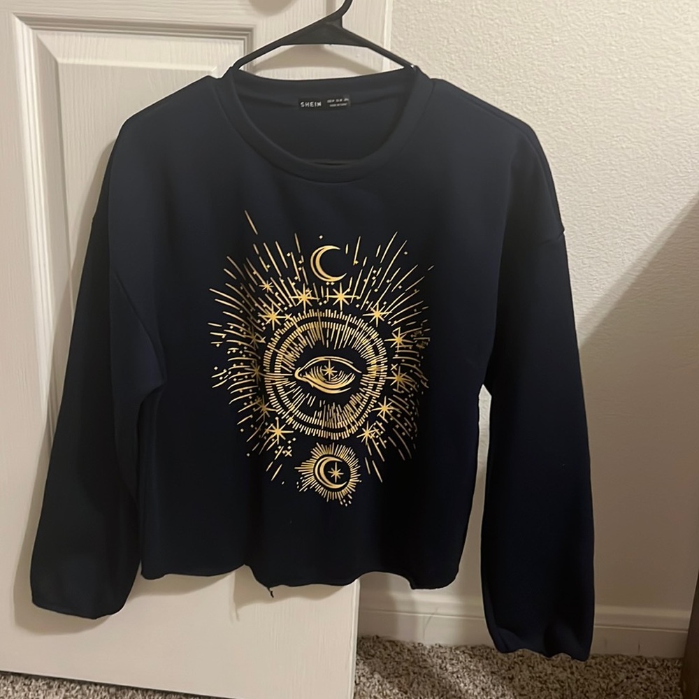 Cropped Moon & Sun Sweater